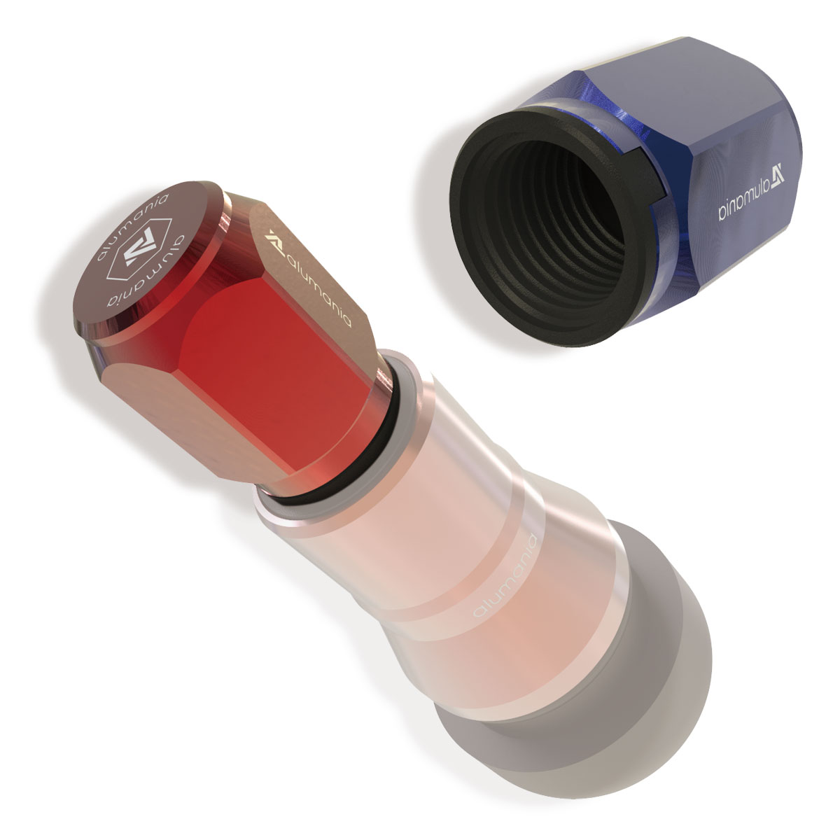 ワンポイント性が高いアルマイト仕上げ