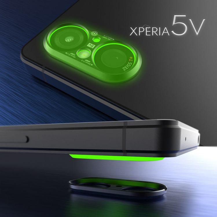 XPERIA 5 V用レンズプロテクターの装着サイズ