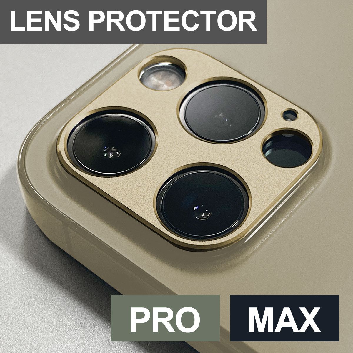 iPhone12ステンレスボディー用ゴールド